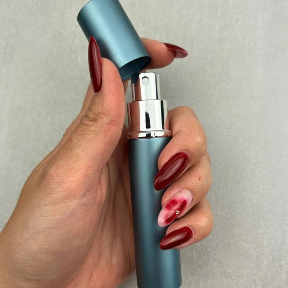 Parfümzerstäuber, 15 ml, Blau mit Silber