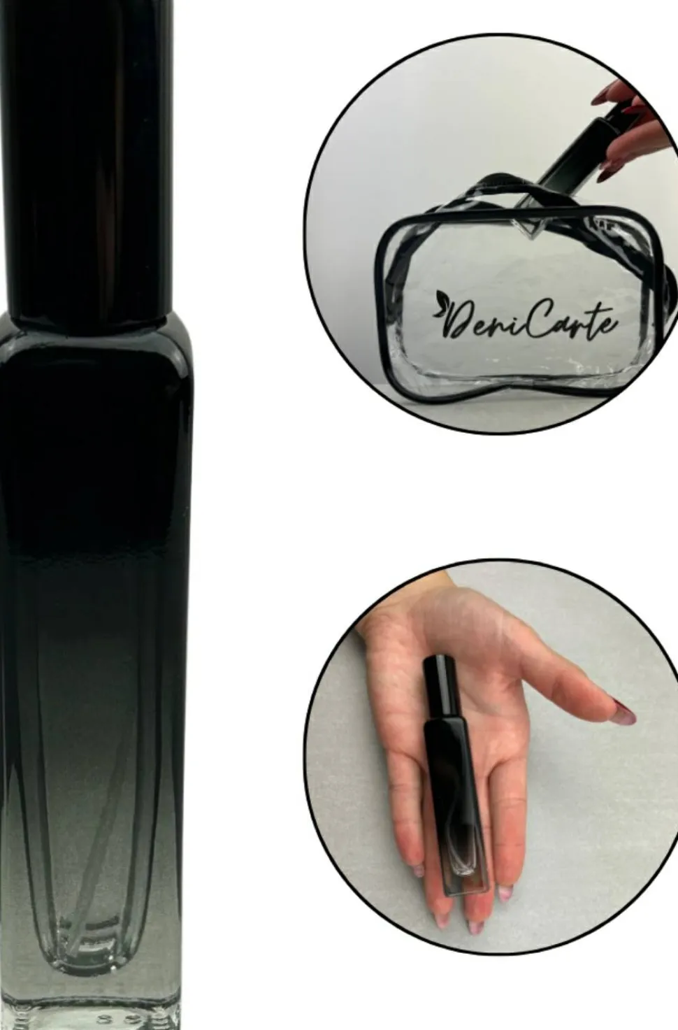 Parfümzerstäuber, 15 ml, ombre schwarz