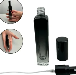 Parfümzerstäuber, 15 ml, ombre schwarz