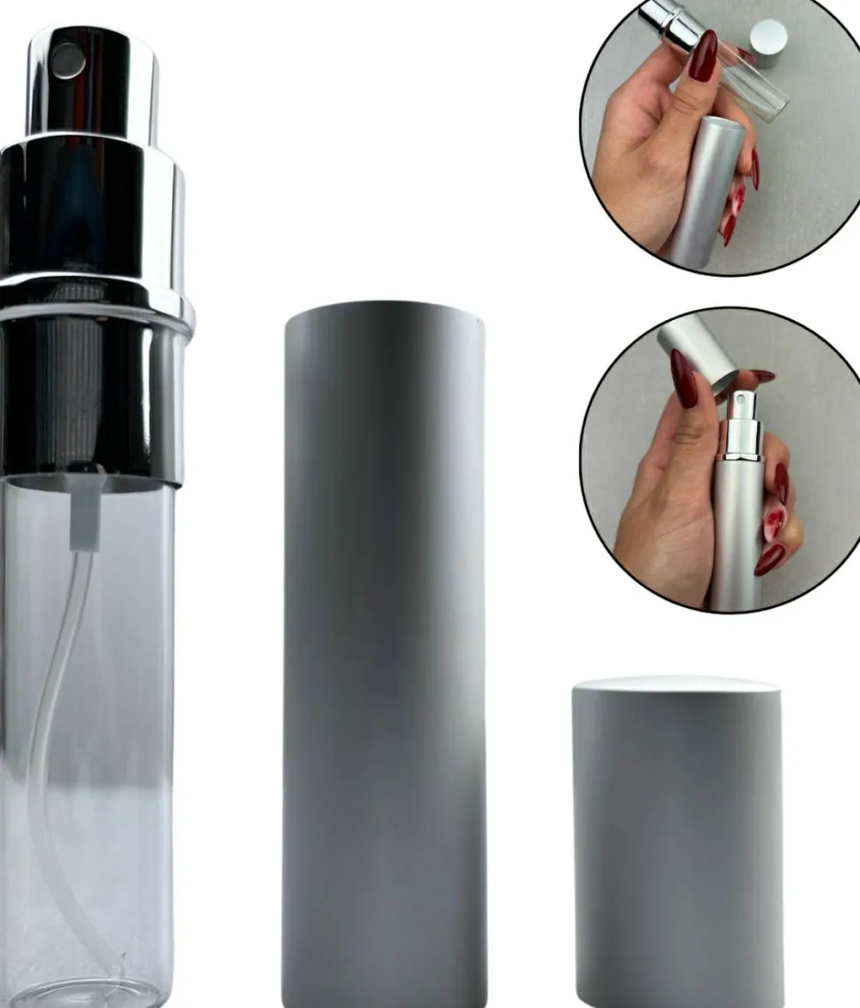 Parfümzerstäuber, 15 ml, silberfarben