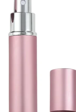 Parfümzerstäuber, 15 ml, rosa mit silbernem