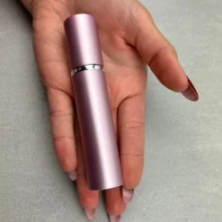 Parfümzerstäuber, 15 ml, rosa mit silbernem