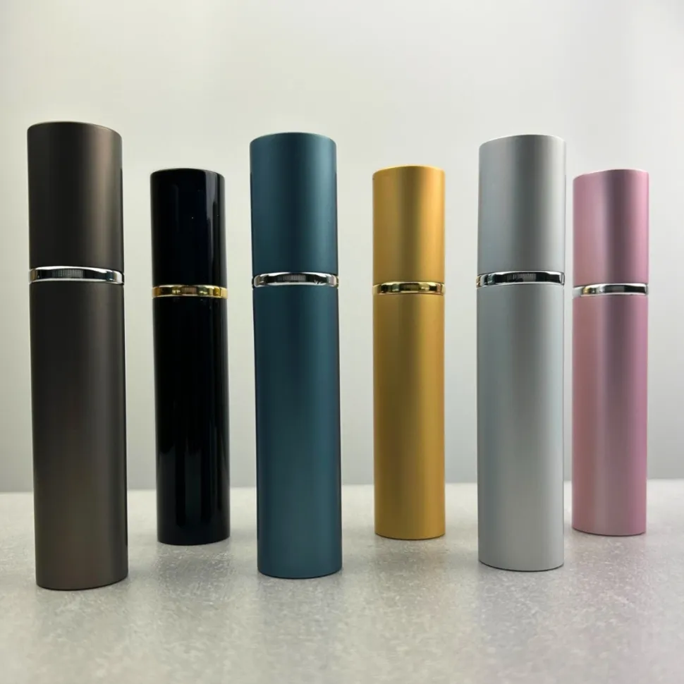 Parfümzerstäuber, 15 ml, rosa mit silbernem