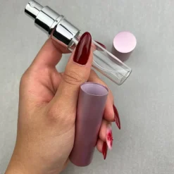 Parfümzerstäuber, 15 ml, rosa mit silbernem