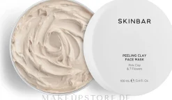 Peeling-Gesichtsmaske mit rosa Ton und 7 Blütenextrakten