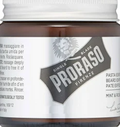 Peelingpaste für Gesicht und Bart mit Minze & Rosmarin