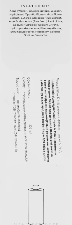 Peeling-Toner mit PHA und Enzymaktivator