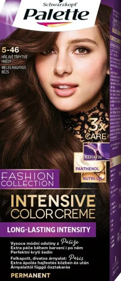 Permanente Creme-Haarfarbe mit Liquid-Keratin