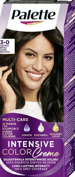 Permanente Creme-Haarfarbe mit Liquid-Keratin