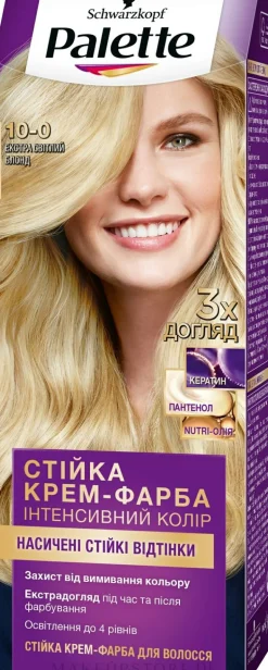Permanente Creme-Haarfarbe mit Liquid-Keratin