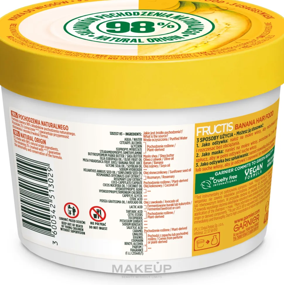 Pflegende Haarmaske mit Banane