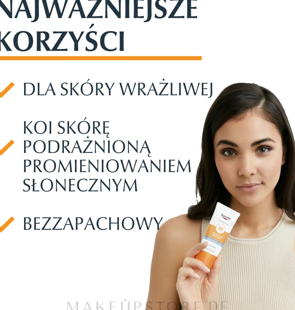 Pflegende Sonnenschutzcreme für trockene und empfindliche Gesichtshaut SPF 50+