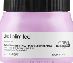 Pflegende und glättende Haarmaske für trockenes und widerspenstiges Haar mit Keratin