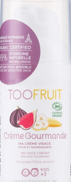 Pflegende und schützende Gesichtscreme für Kinder mit Banane und Feigen