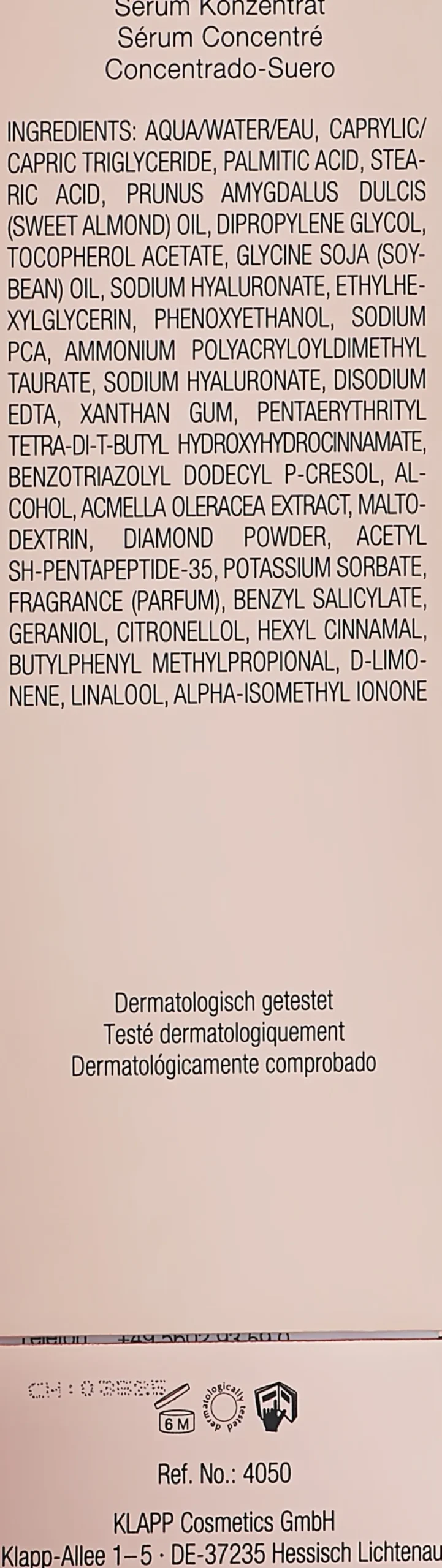 Pflegendes Anti-Aging Serum-Konzentrat für das Gesicht