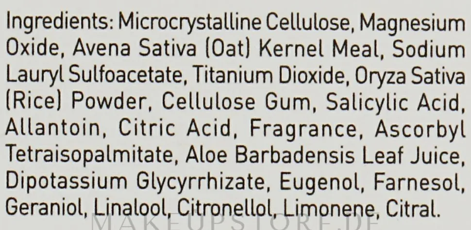 Pflegendes Gesichtspeeling mit feinen Reiskörnern, Vitamin C und Salicylsäure
