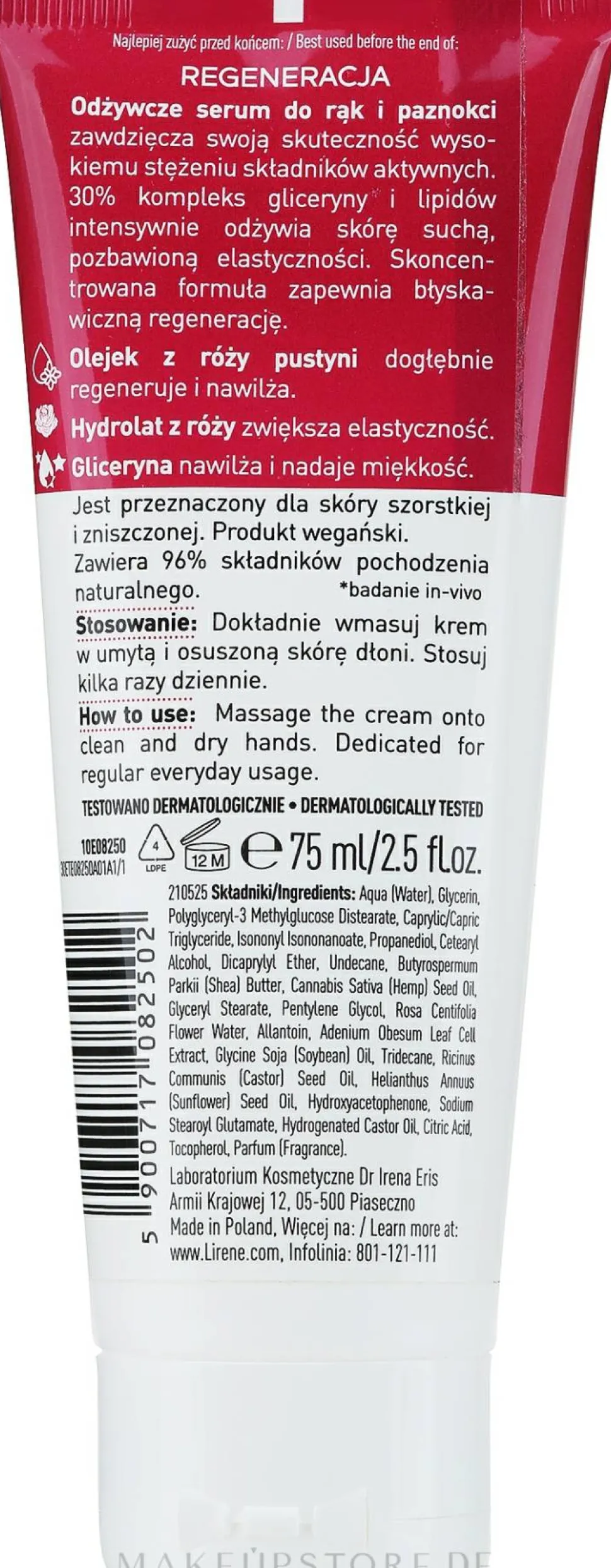 Pflegendes Serum für Hände und Nägel mit Rizinusöl und Rosenhydrolat