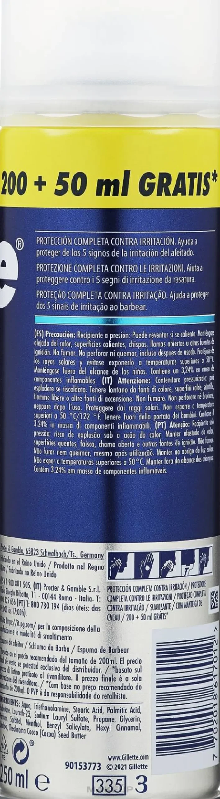 Pflegendes und tonisierendes Rasierschaum
