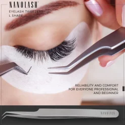 Pinzette für falsche Wimpern
