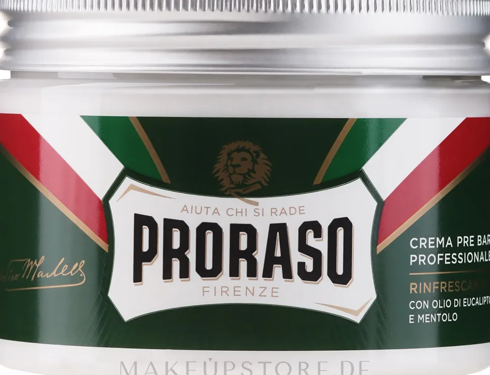 Pre Shave Creme mit Menthol und Eukalyptus