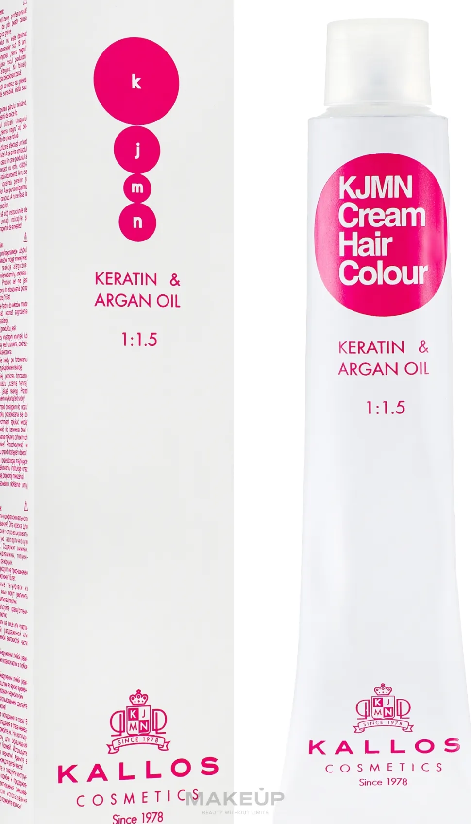 Professionelle Cremehaarfarbe mit Keratin und Arganöl
