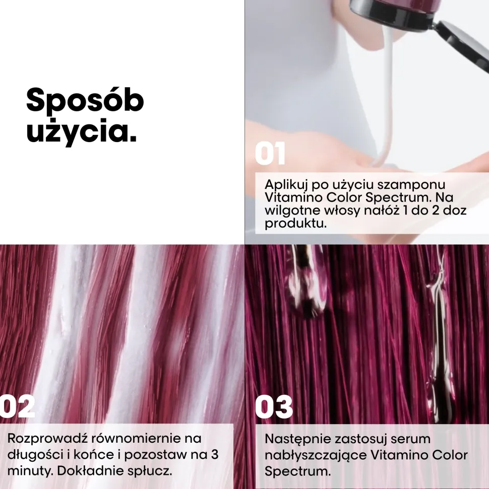 Professioneller Conditioner für strahlenden Glanz und Erhaltung von 5 Dimensionen des Farbspektrums nach dem Färben der Haare