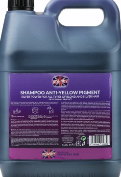 Professionelles silbernes Shampoo gegen Gelbstich für blondes und graues Haar