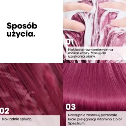 Professionelles Shampoo für strahlenden Glanz und Erhalt von 5 Dimensionen des Farbspektrums nach dem Haarefärben