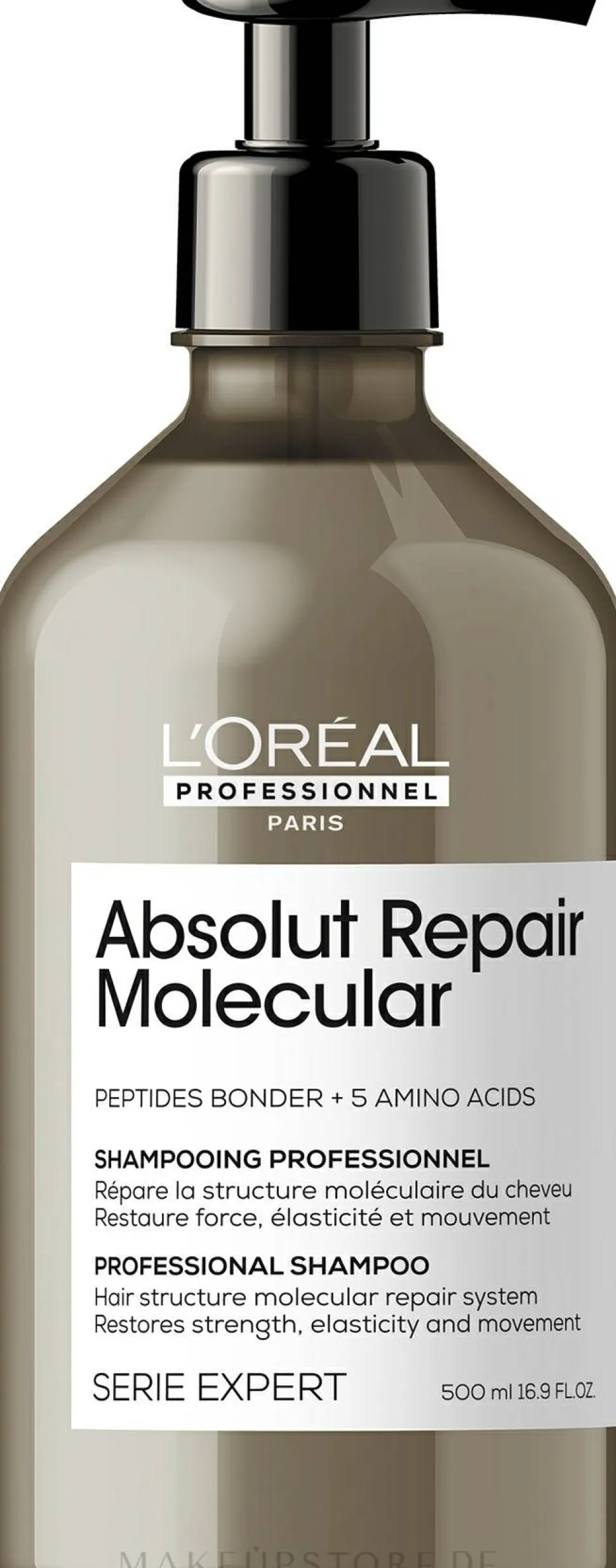 Professionelles Shampoo zur molekularen Wiederherstellung der Struktur von geschädigtem Haar