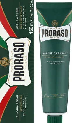 Rasiercreme mit Menthol und Eu­ka­lyp­tus