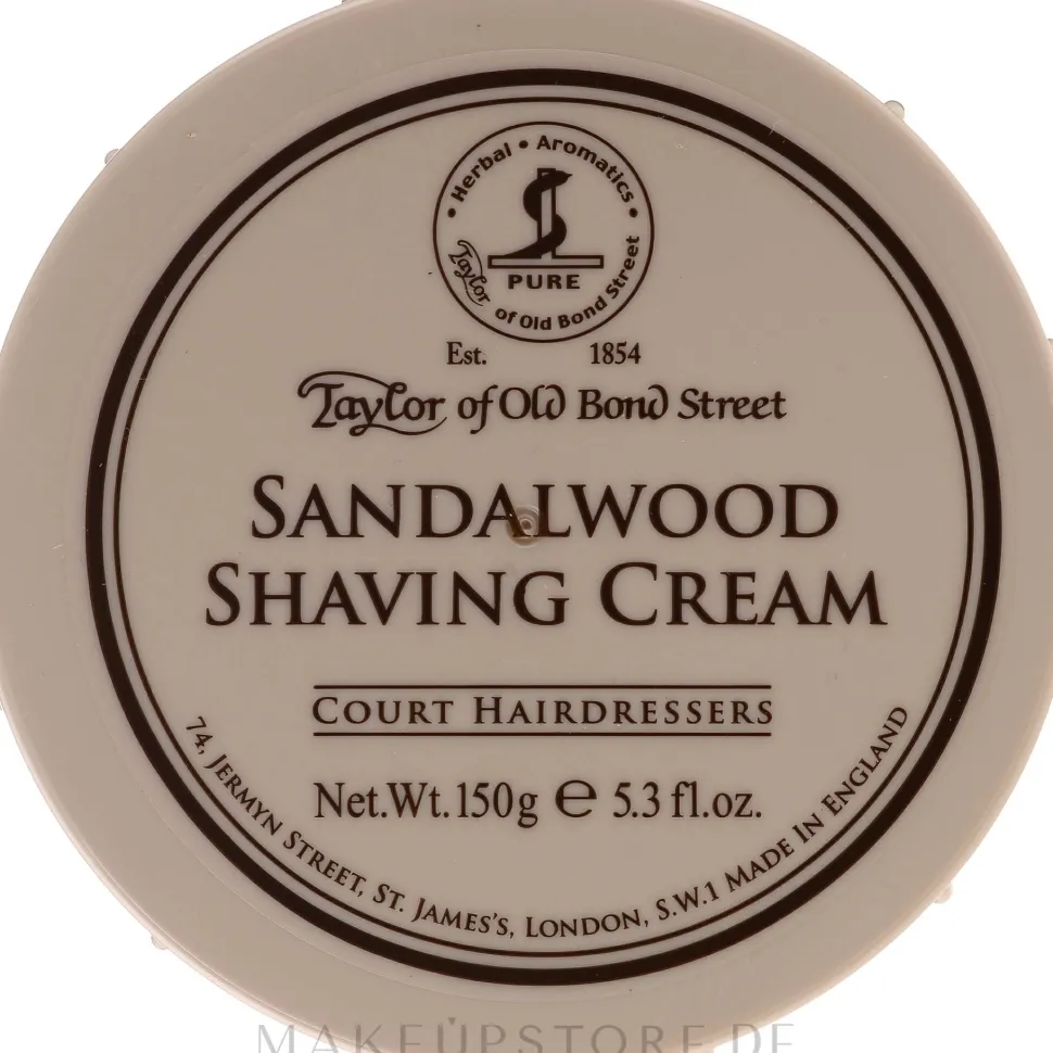 Rasiercreme mit Sandelholzduft