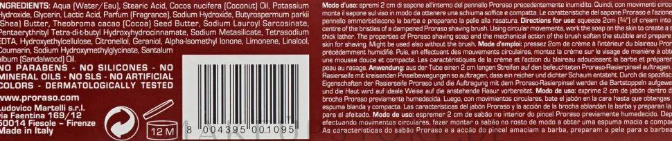 Rasiercreme mit Sheabutter und Sandelholz