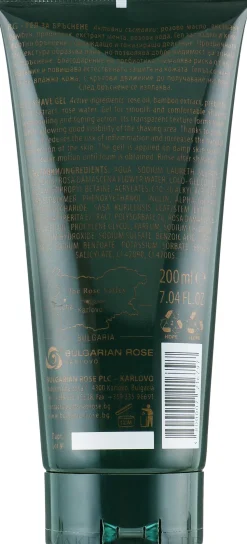 Rasiergel mit Rose, Bambus und Präbiotika