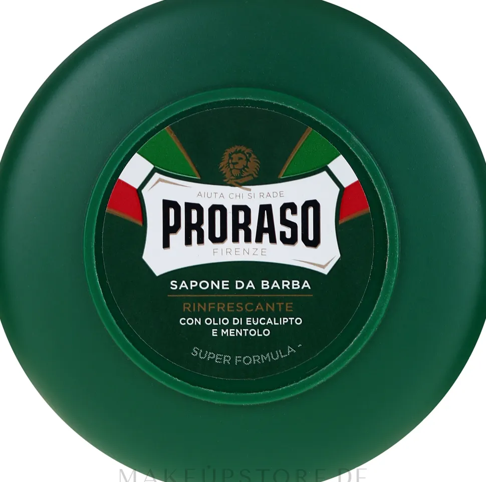 Rasierseife mit Menthol- und Eukalyptus