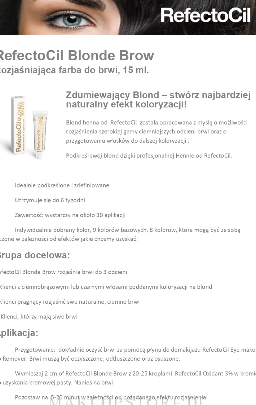 RefectoCil Blond Brow