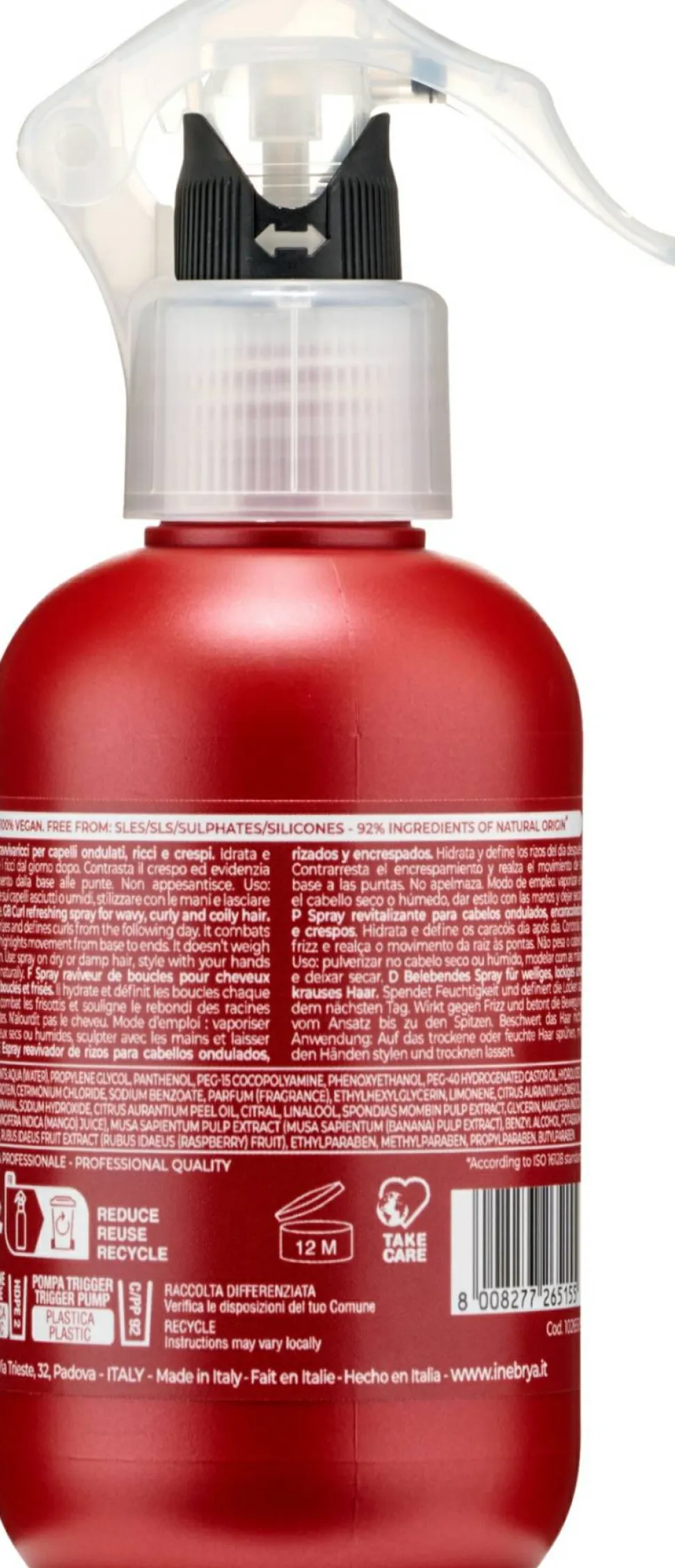 Regenerationsspray für lockiges, welliges und chemisch gelocktes Haar