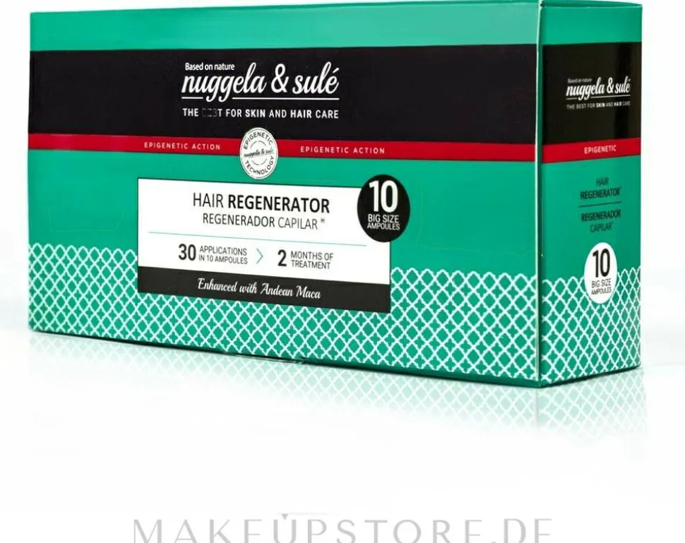 Regenerierende Haarampulle mit Maca-Pflanze