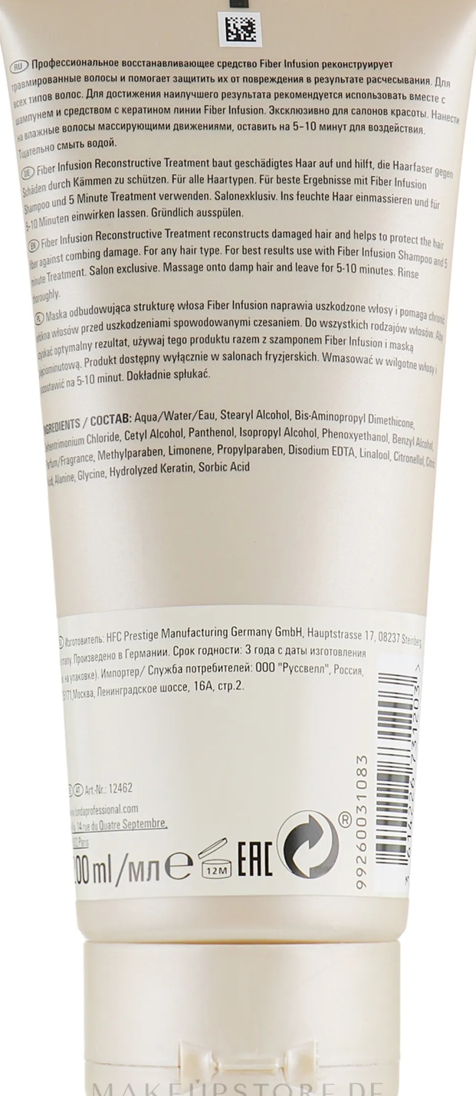 Regenerierende Haarmaske mit Keratin