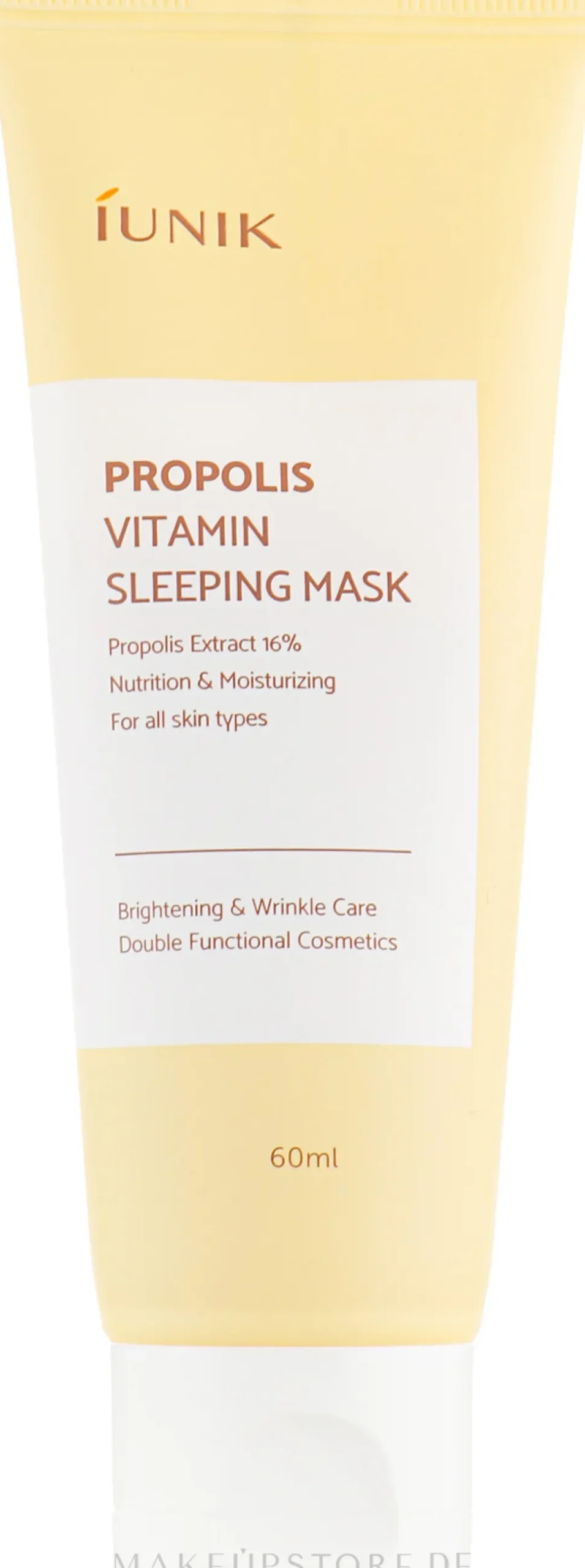 Regenerierende Nachtmaske mit Vitaminen und Propolis für das Gesicht