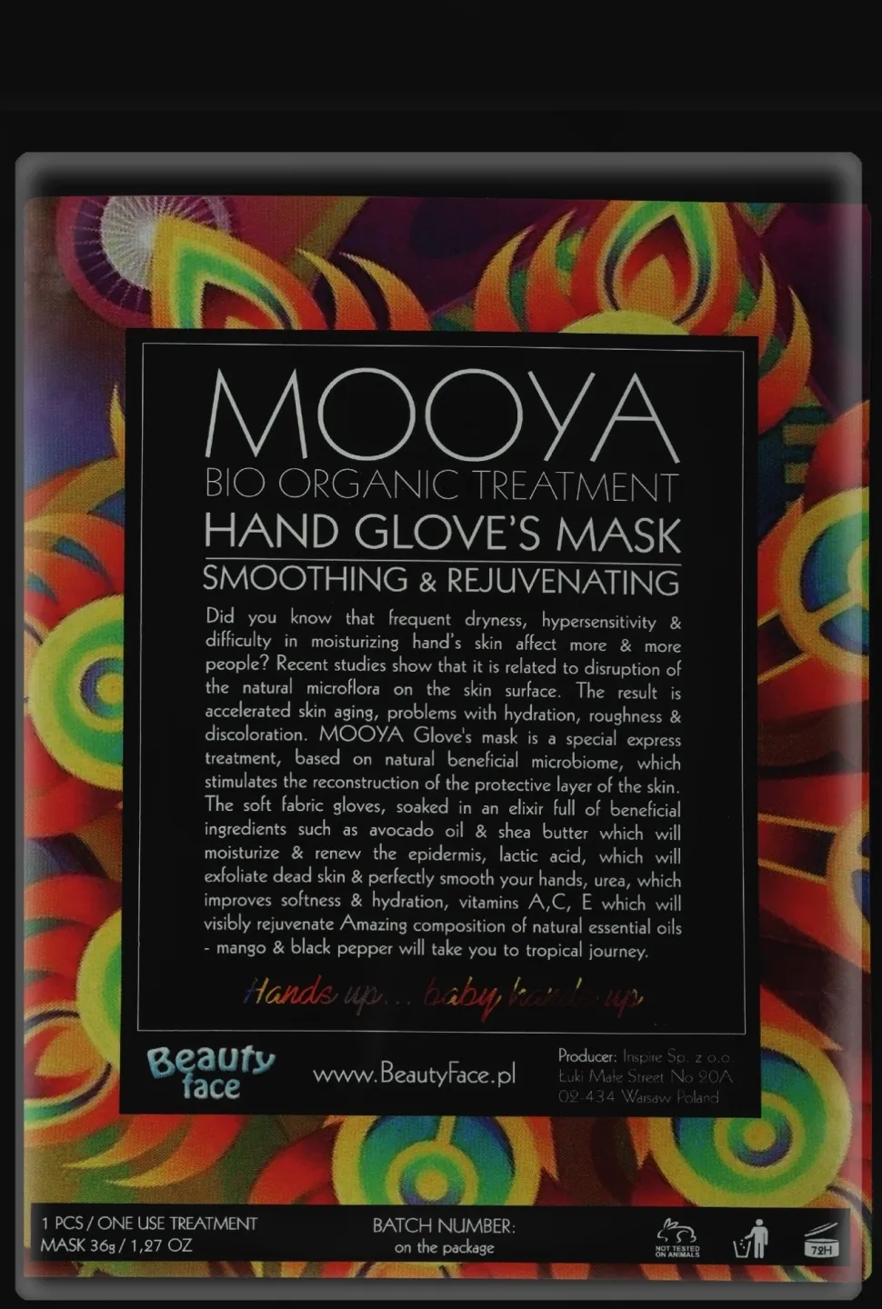 Regenerierende und glättende Handmaske