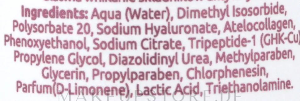 Regenerierendes Gesichtselixier mit Peptiden und Kollagen