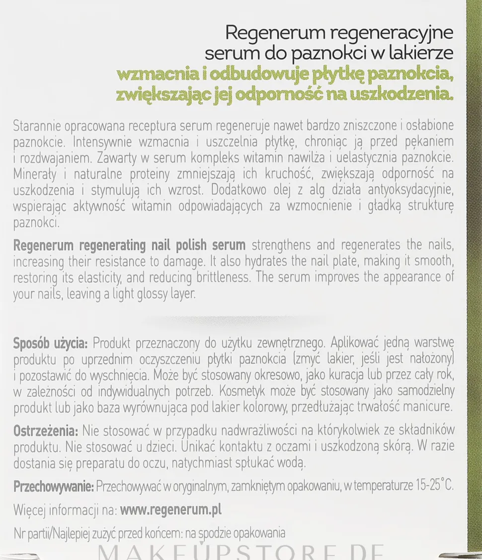Regenerierendes Nagelserum
