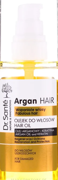 Regenerierendes und schützendes Haaröl mit Argan & Keratin