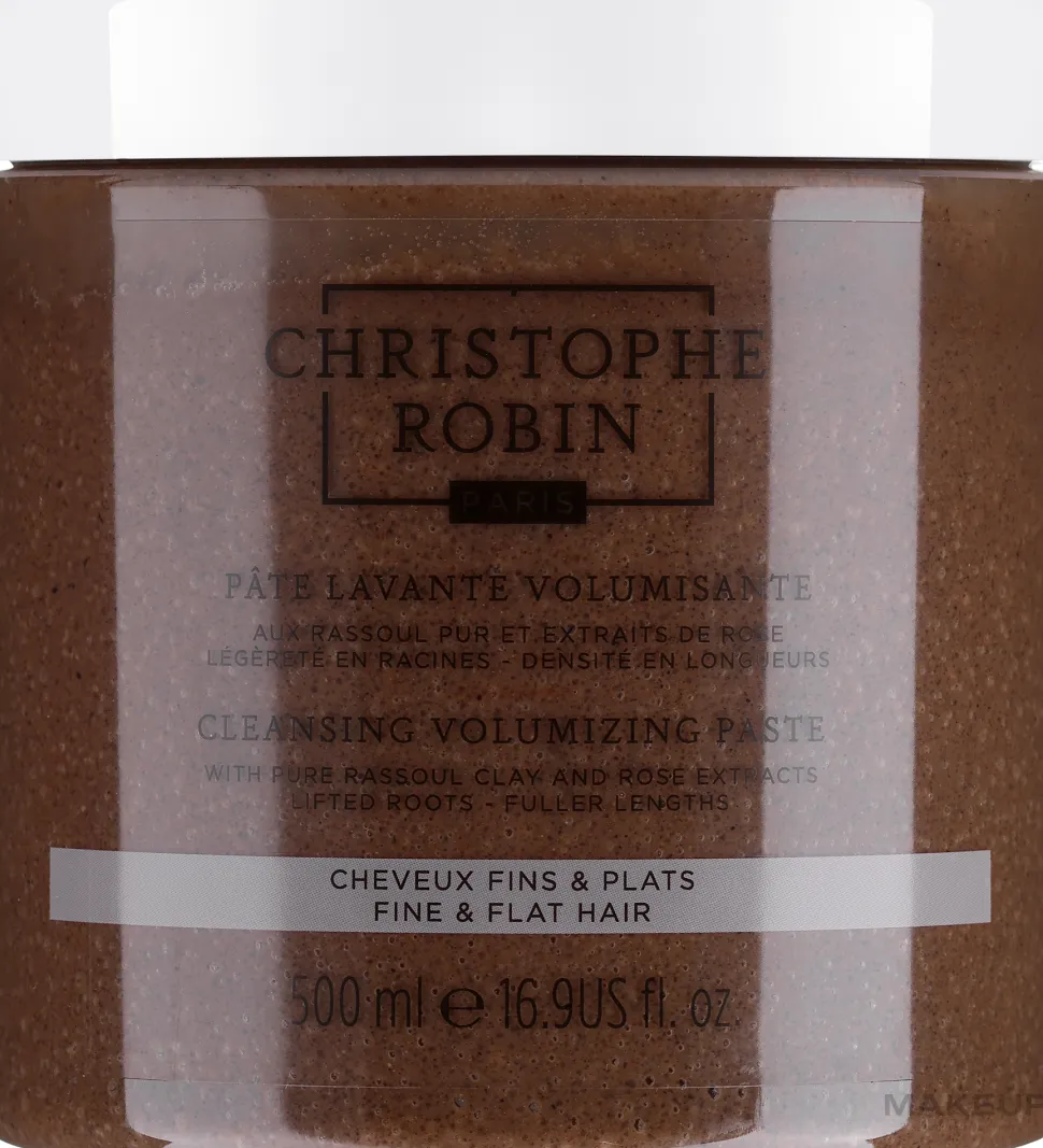 Reinigende Haarpaste für mehr Volumen mit reinem Rassoul und Rosenextrakten