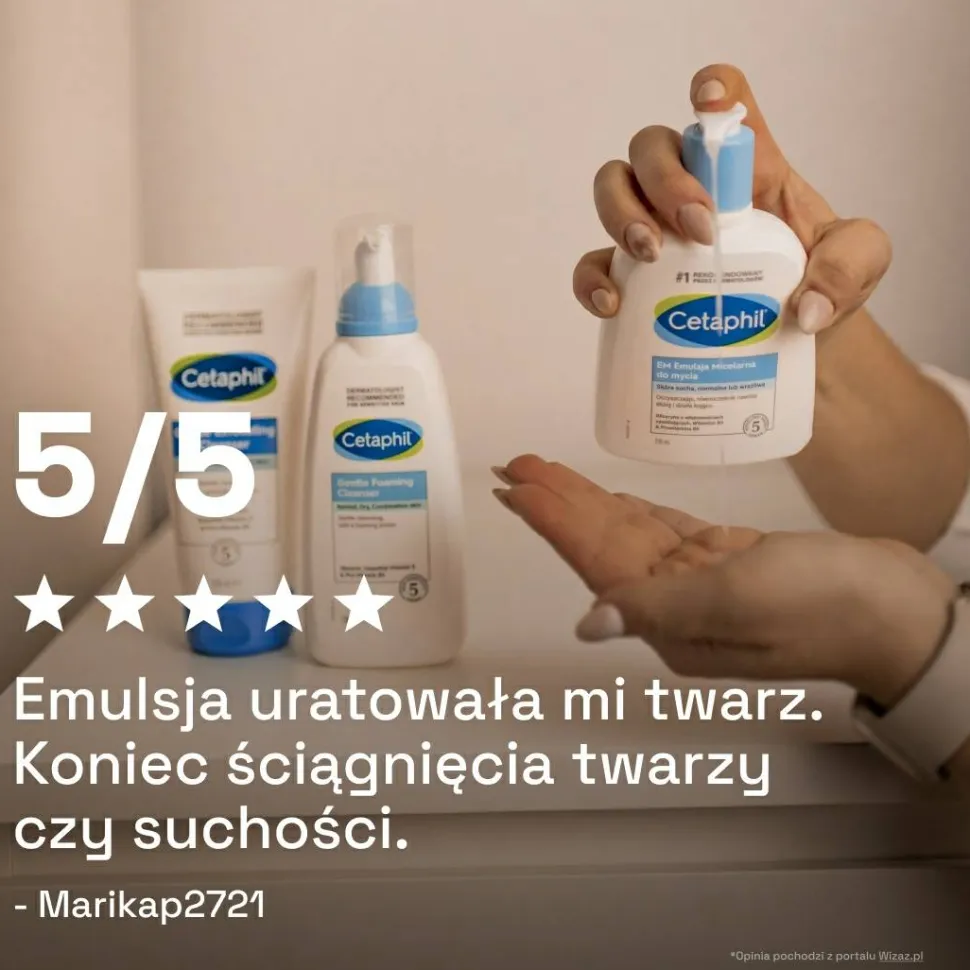Reinigende Mizellenemulsion für Gesicht und Körper