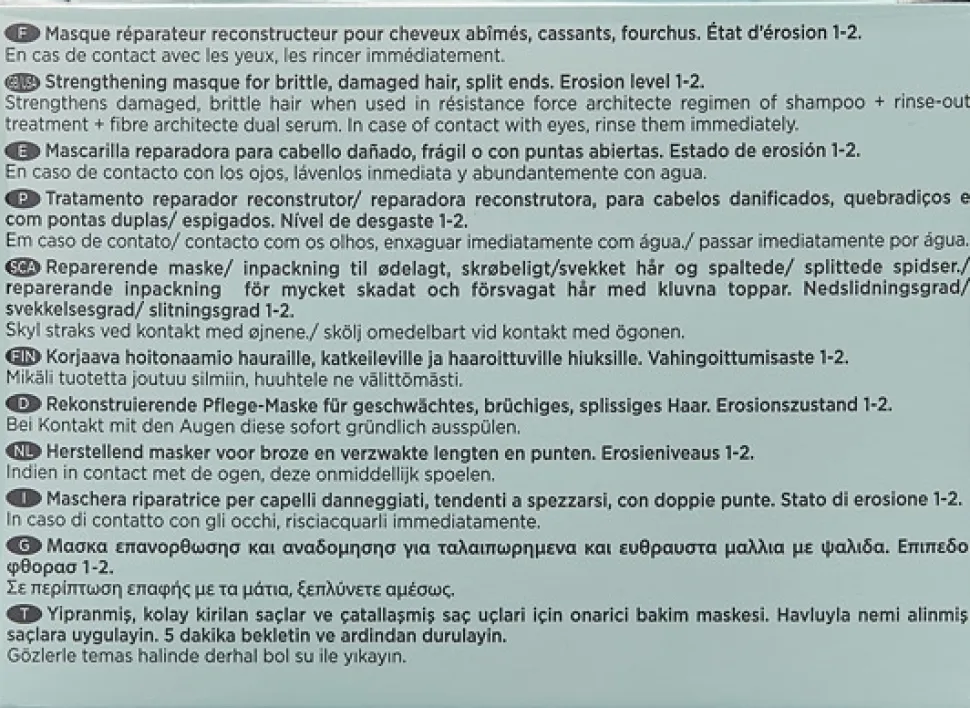 Rekonstruierende Maske für sehr strapaziertes Haar