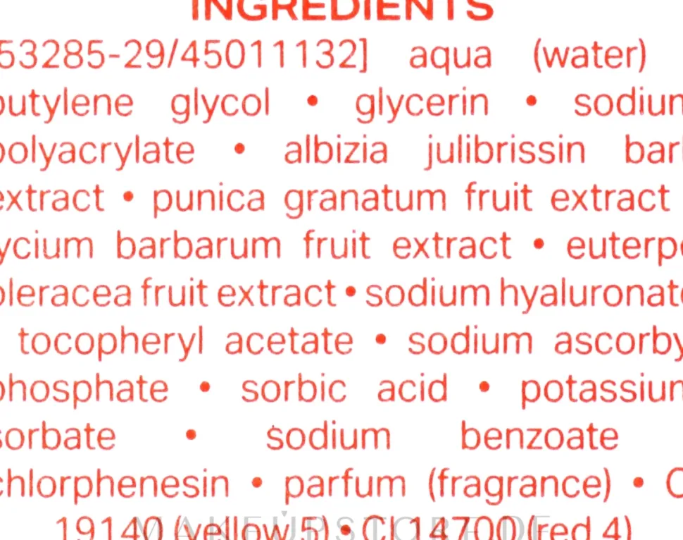 Revitalisierende Gesichtsmaske für die Nacht mit Vitamin C, Hyaluronsäure und Extrakten aus Goji- und Akai-Beeren