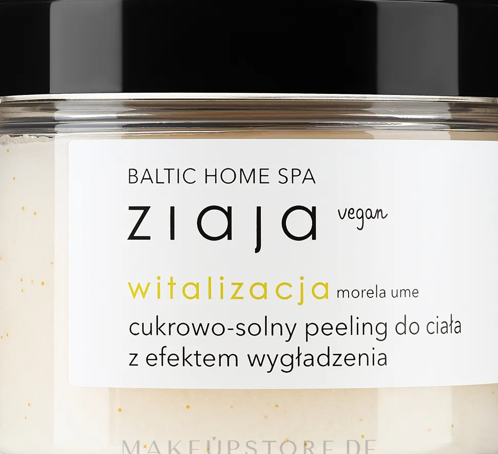 Revitalisierendes und glättendes Zucker-Salz Körperpeeling