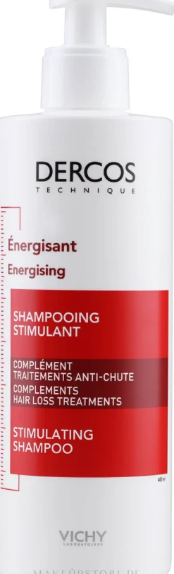 Revitalisierendes und stimulierendes Shampoo gegen Haarausfall mit Vitaminen B3 und B6 und Aminexil