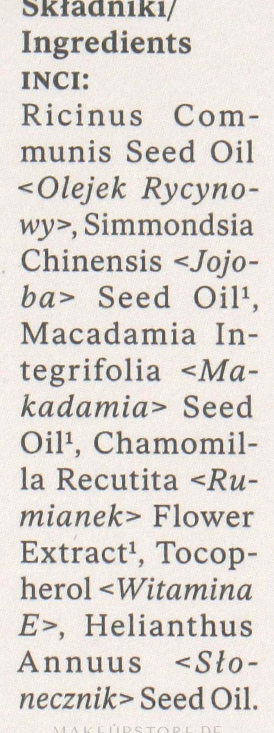 Revitalisierendes Wimpernserum mit Macadamia- und Kamillenöl
